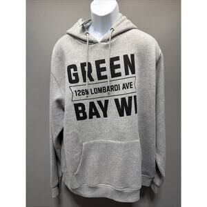 Camp David Green Bay Wisconsin Lombardi Hoodie XXL Gray Casual Streetwear New